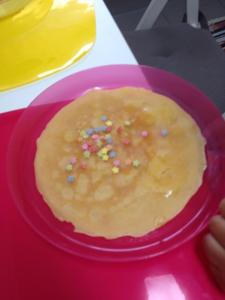 panquecas com pó de estrelas